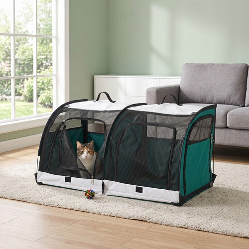 Fabric dog crate - crate, pet