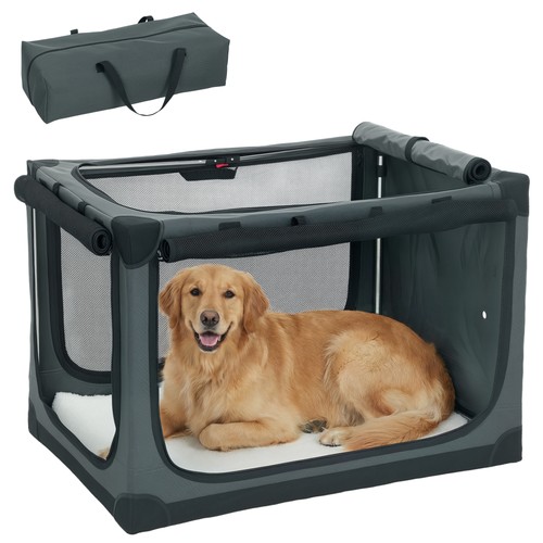 Pawhut collapsible dog crate - pawhut,