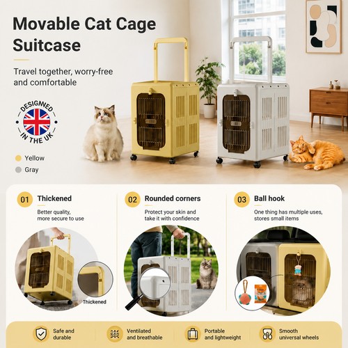 Foldable cat dog carrier - dog,