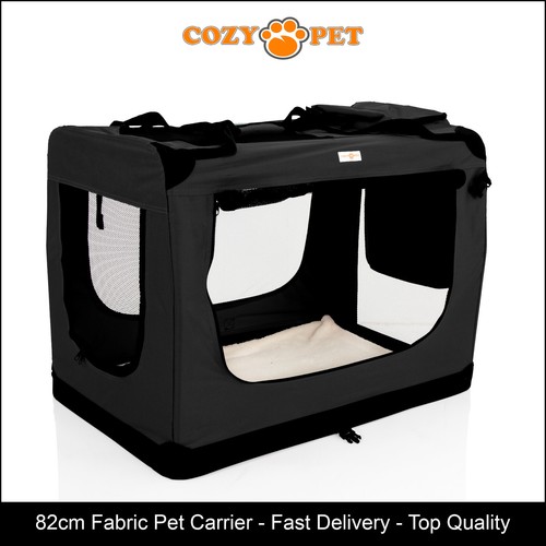 Fabric dog crate 82cm - crate,