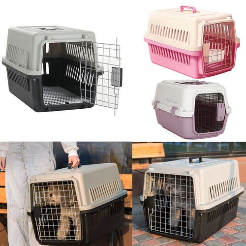 Large portable dog cat carrier - large,