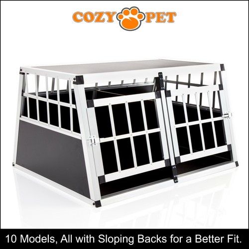 Aluminium car dog - dog, cage