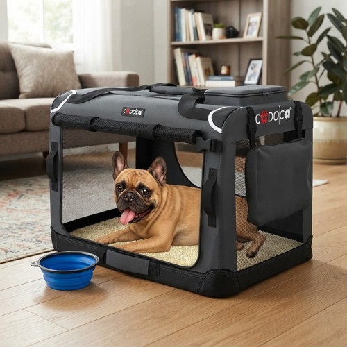 Foldable portable dog - foldable, crate
