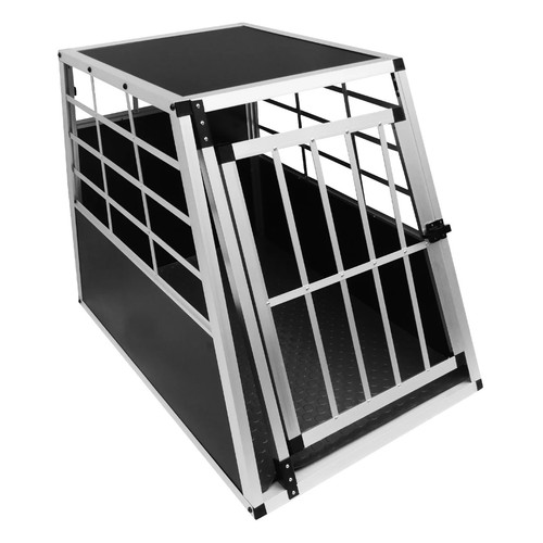 Aluminium pet crate travel - aluminium,